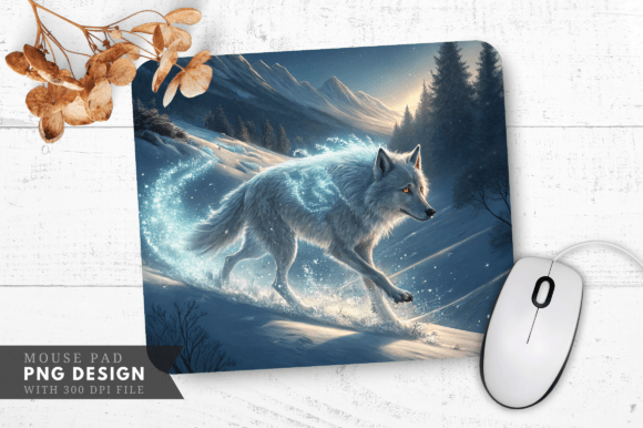 Download Frosty Trail of the Enchanted Wolf Mouse - Enchanted wolf Collection