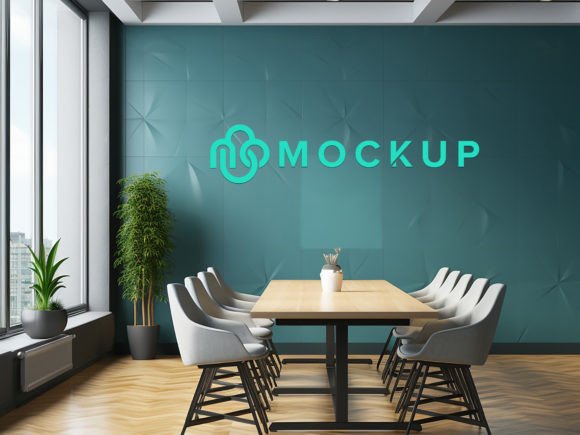 Download Wall Logo Mockup in the Office Business - Wall logo mockup Collection