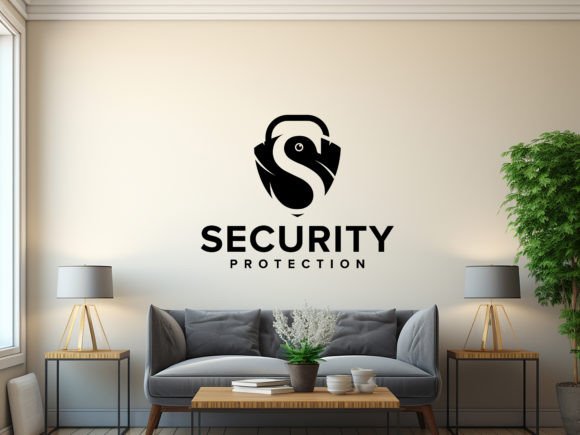 Download Wall Logo Mockup in the Wooden Room - Wall logo mockup Collection