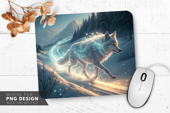 Download Frosty Trail of the Enchanted Wolf Mouse - Enchanted wolf Collection